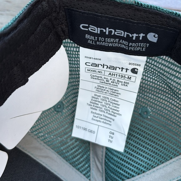 Carhartt Force Sweatband,canvas/mesh,dries fast,embroidered logo,snap back cap - Picture 10 of 10
